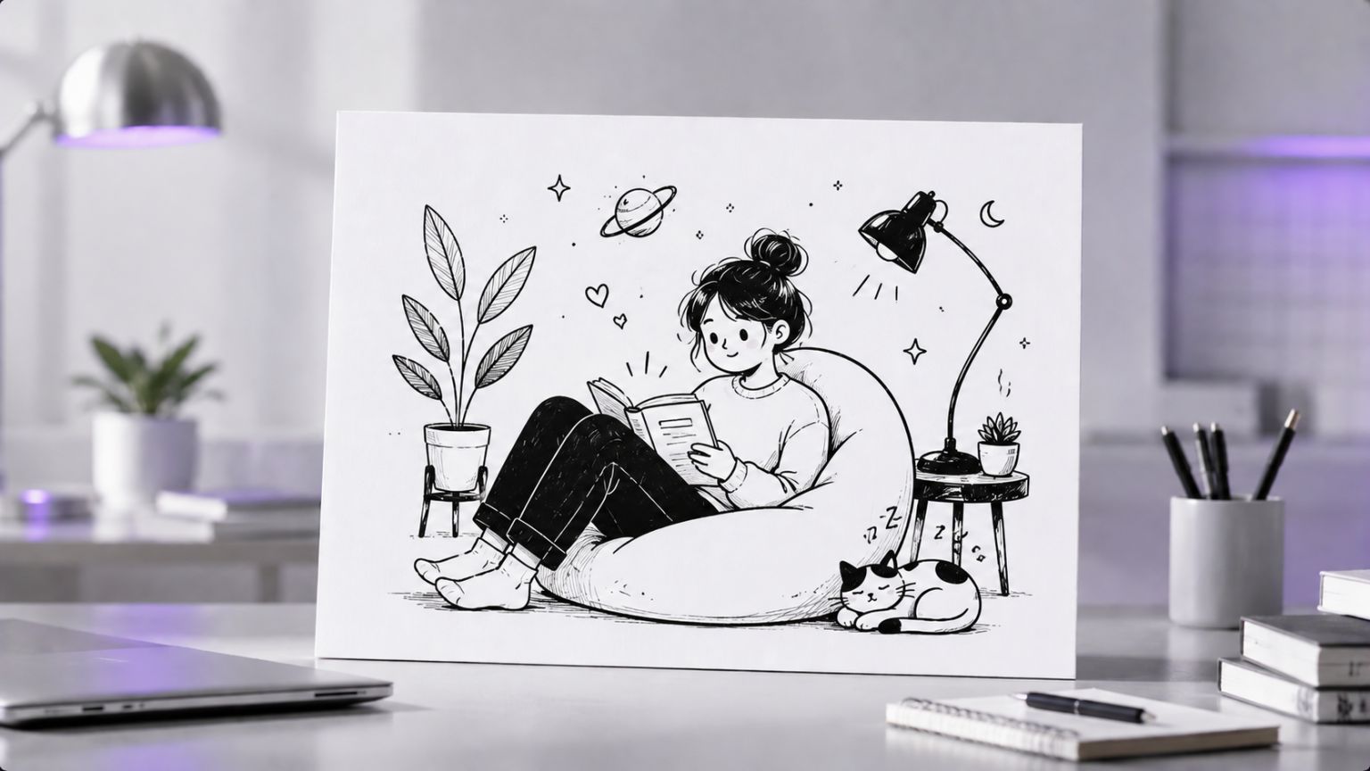 دودلز مرسومة يدويًا على صورتك